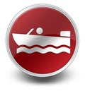 Icon, Button, Pictogram Motorboat