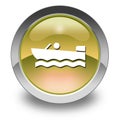 Icon, Button, Pictogram Motorboat