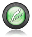 Icon, Button, Pictogram Ski Jumping Royalty Free Stock Photo