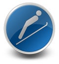 Icon, Button, Pictogram Ski Jumping Royalty Free Stock Photo