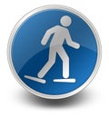 Icon, Button, Pictogram Snowshoeing