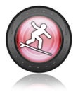 Icon, Button, Pictogram Surfing