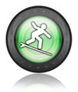 Icon, Button, Pictogram Surfing