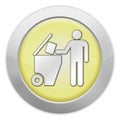 Icon, Button, Pictogram Trash Dumpster