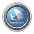 Icon, Button, Pictogram Windsurfing