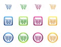 Icon button for shopping cart