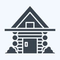 Icon Cabin. related to Russia symbol. glyph style. simple design editable. simple illustration