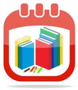 Icon calendar days of knowledge