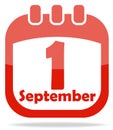 Icon calendar days of knowledge