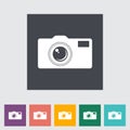 Icon camera. Royalty Free Stock Photo