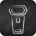 Icon On Camera Lighting. related to Photography symbol. chalk style. simple design editable. simple illustration