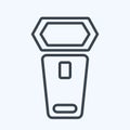 Icon On Camera Lighting. related to Photography symbol. line style. simple design editable. simple illustration