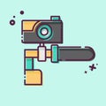 Icon Camera related to Bicycle symbol. MBE style. simple design editable. simple illustration Royalty Free Stock Photo