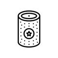 Black line icon for Can, drink and bottle Royalty Free Stock Photo