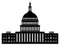 Icon Of Capitol Building Washington Dc American Congress, Vector