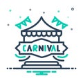 Mix icon for Carnival, festival and event
