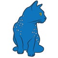 Icon cartoon design illustration animal cat