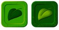 Icon with casual leaf for video game