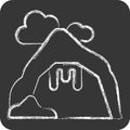 Icon Cave. related to Alaska symbol. chalk Style. simple design editable. simple illustration