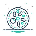 Mix icon for Cell, biology and bacteria Royalty Free Stock Photo