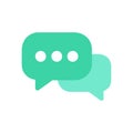 Icon for Chat Conversations in Bubbles Royalty Free Stock Photo