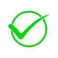 Icon of check box with white background. Royalty Free Stock Photo