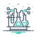 Mix icon for Chem, science and test tube