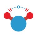 Icon Of Chemical Molecule Water Royalty Free Stock Photo