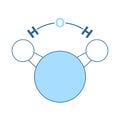 Icon Of Chemical Molecule Water Royalty Free Stock Photo