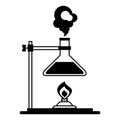 Icon of chemical research Royalty Free Stock Photo
