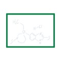 Icon Of Chemistry Formula On Classroom Blackboard Royalty Free Stock Photo