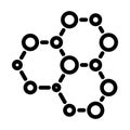 Icon Of Chemistry Hexa Connection Royalty Free Stock Photo