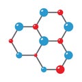 Icon Of Chemistry Hexa Connection Royalty Free Stock Photo
