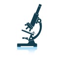 Icon of chemistry microscope