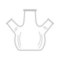 Icon Of Chemistry Round Bottom Flask With Triple Throat