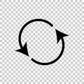Icon circulating. Reset button, reload icon. Vector icon illust
