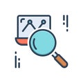 Color illustration icon for Clearly, plainly and distinctly