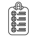 Clipboard with checklist showing completed tasks icon
