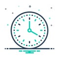 Mix icon for Clock, time keeper and countdown