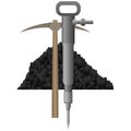 Icon coal industry-7 Royalty Free Stock Photo