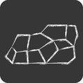 Icon Coal. related to Mining symbol. chalk Style. simple design editable. simple illustration Royalty Free Stock Photo