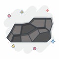 Icon Coal. related to Mining symbol. comic style. simple design editable. simple illustration Royalty Free Stock Photo