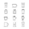 Icon coffee set 2 Royalty Free Stock Photo
