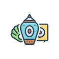 Color Illustration Icon For Collectables, Gather And Save