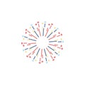 icon colored firework Royalty Free Stock Photo