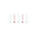 icon colored firework Royalty Free Stock Photo