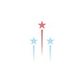 icon colored firework Royalty Free Stock Photo