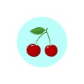 Icon Colorful Cherry