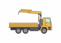 Commercial truck crane icon