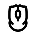 Icon of computer wireless mouse, editable vector Royalty Free Stock Photo